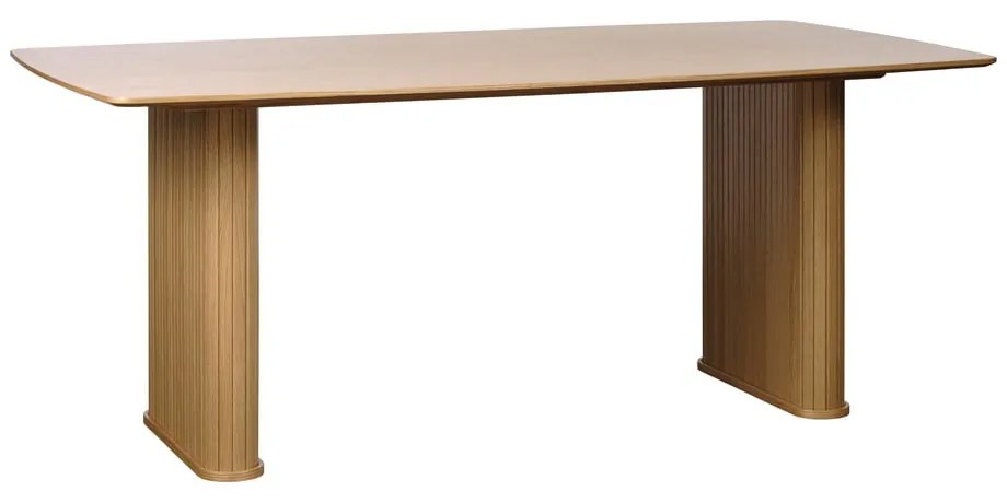 Stół z blatem w dekorze dębu 100x190 cm Nola – Unique Furniture