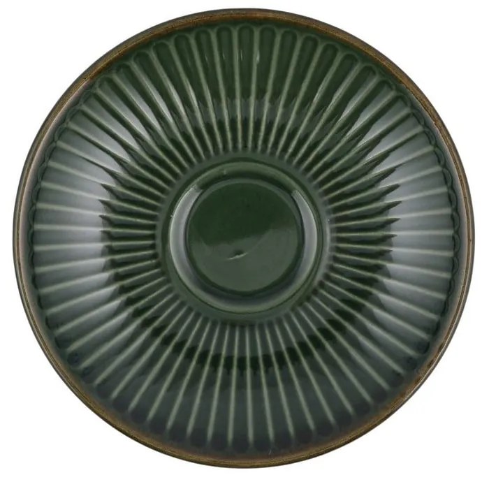 Ciemnozielone ceramiczne filiżanki zestaw 6 szt. 0.21 l – Hermia