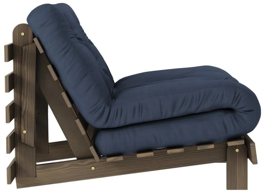 Ciemnoniebieski fotel Roots – Karup Design