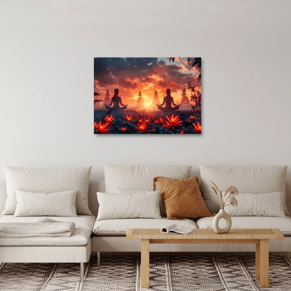 Obraz - Joga w przyrodzie (70x50 cm)