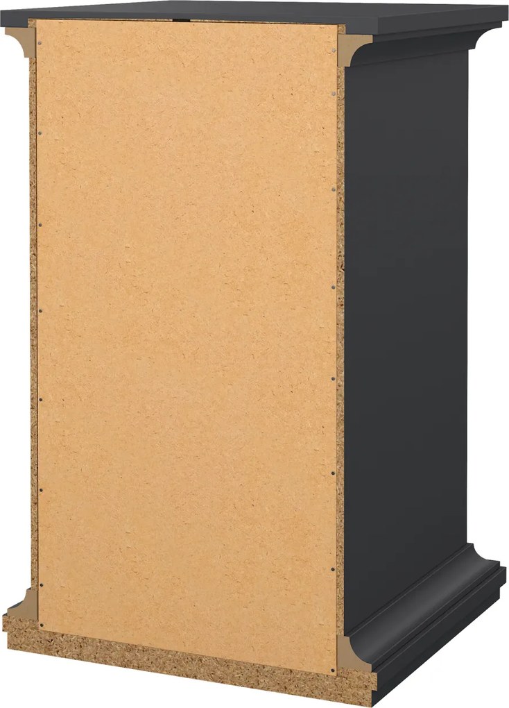 Wąska szafka nocna z szufladą Paris, kolor szary