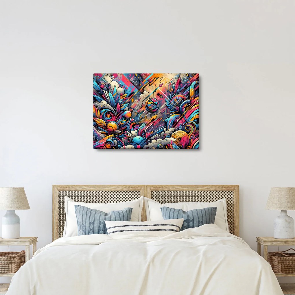 Obraz - Kolorowe graffiti (70x50 cm)