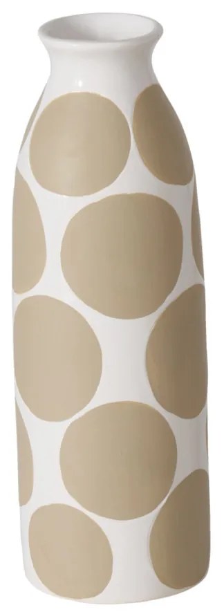 Wazon ceramiczny w graficzny wzór PUNTY, 28 cm