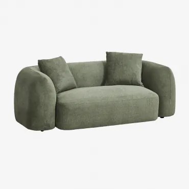 Sofa Coco 2-osobowa Z Tkaniny Szenilowej Tkaniny Szenil Salvia Zieleń - Sklum