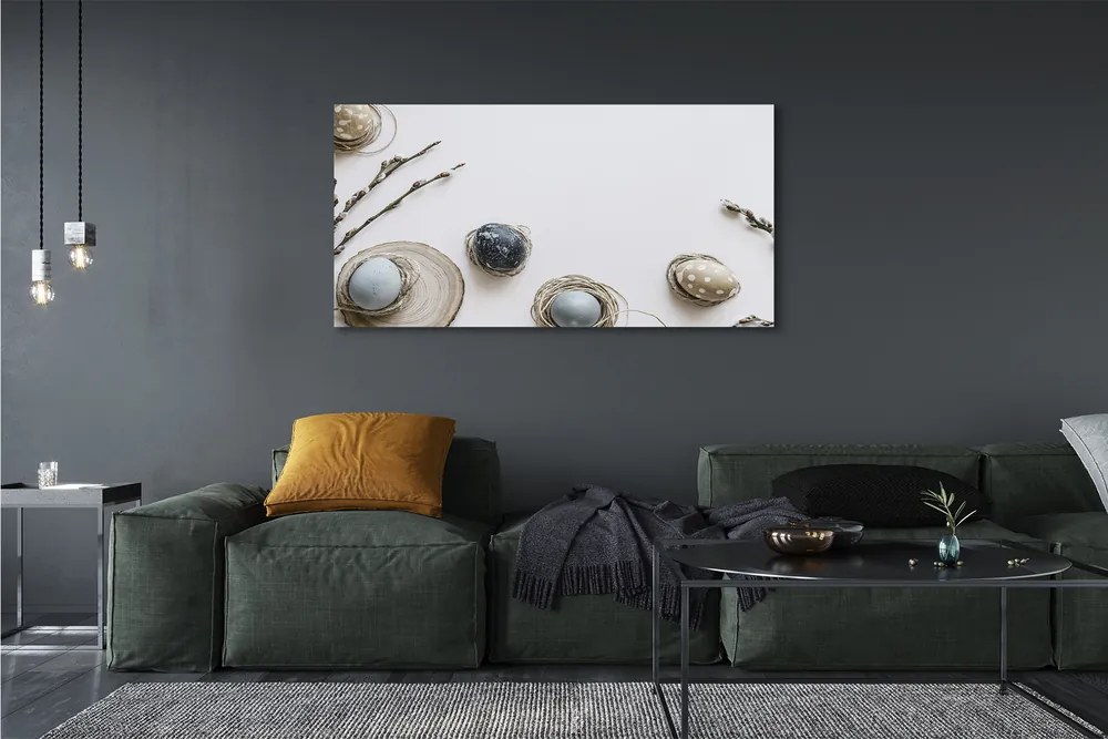 Fotoobraz na płótnie Jajka i Bazie