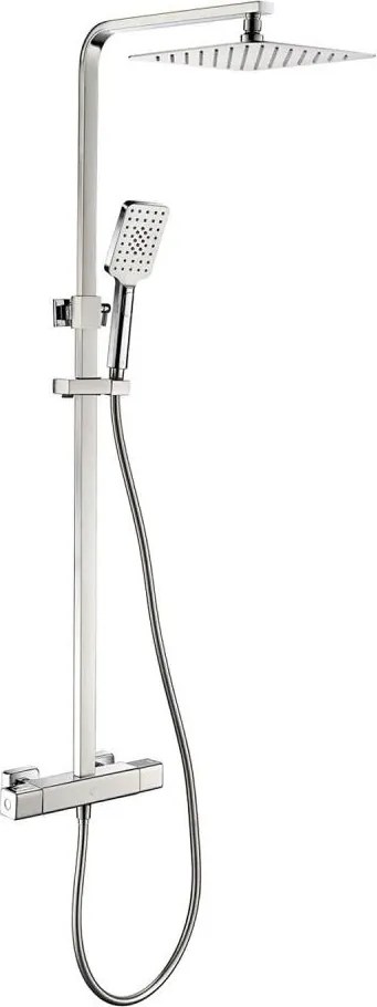 Zestaw prysznicowy z baterią termostatyczną NAESBY, chrom błyszczący
