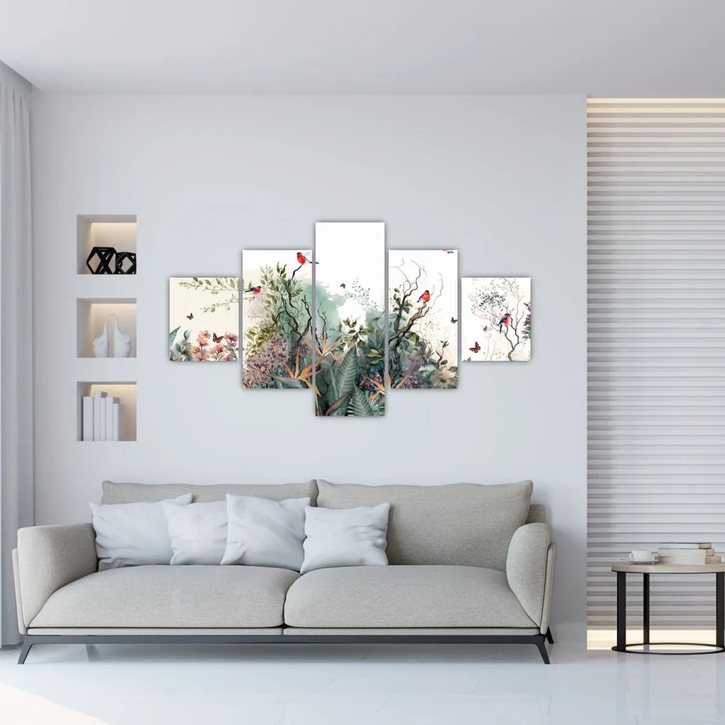 Obraz - Naturalny krajobraz, akwarela (125x70 cm)