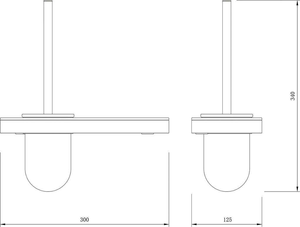 Uchwyt na szczotkę toaletową Bernstein G505