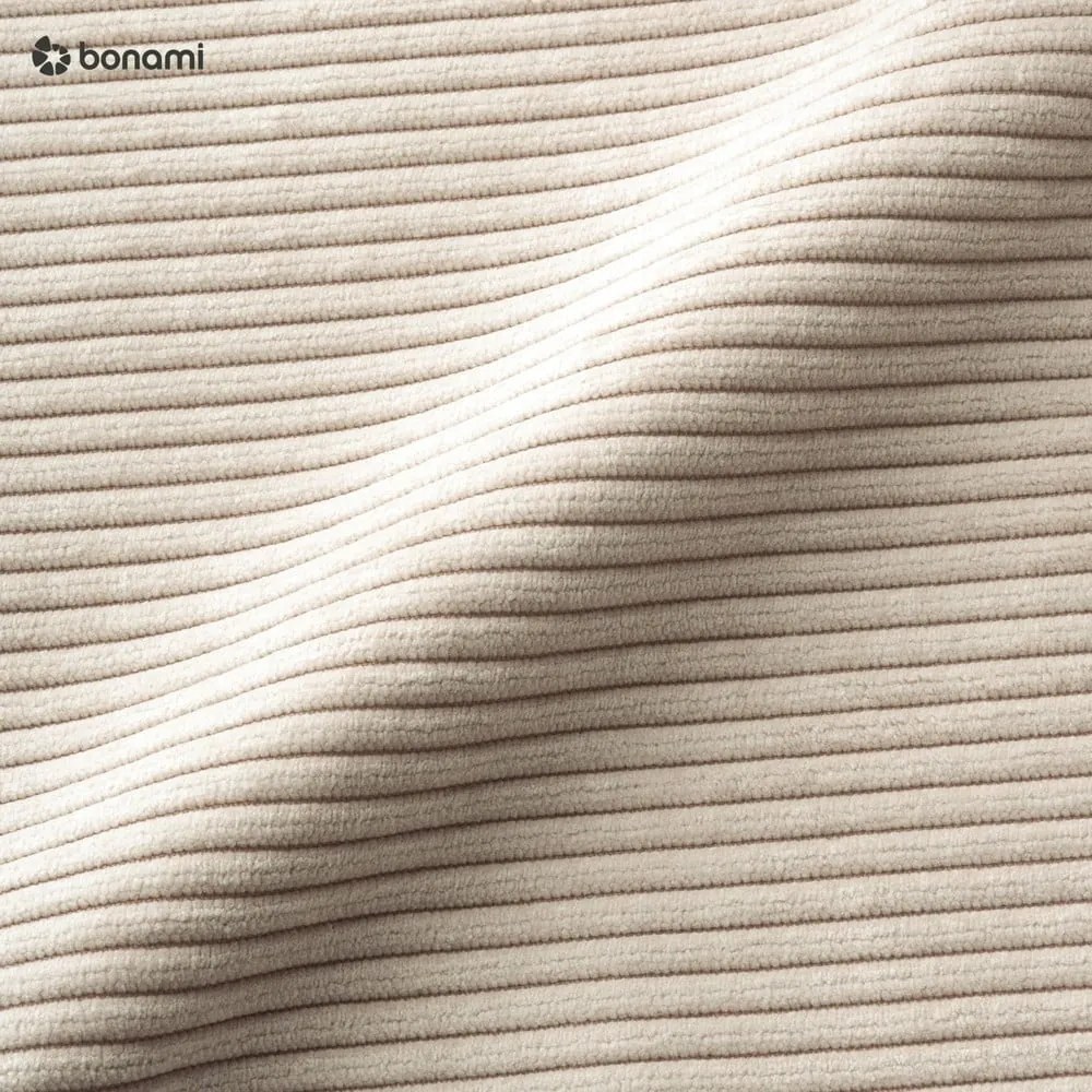 Biała sztruksowa rozkładana sofa 244 cm Base – Karup Design