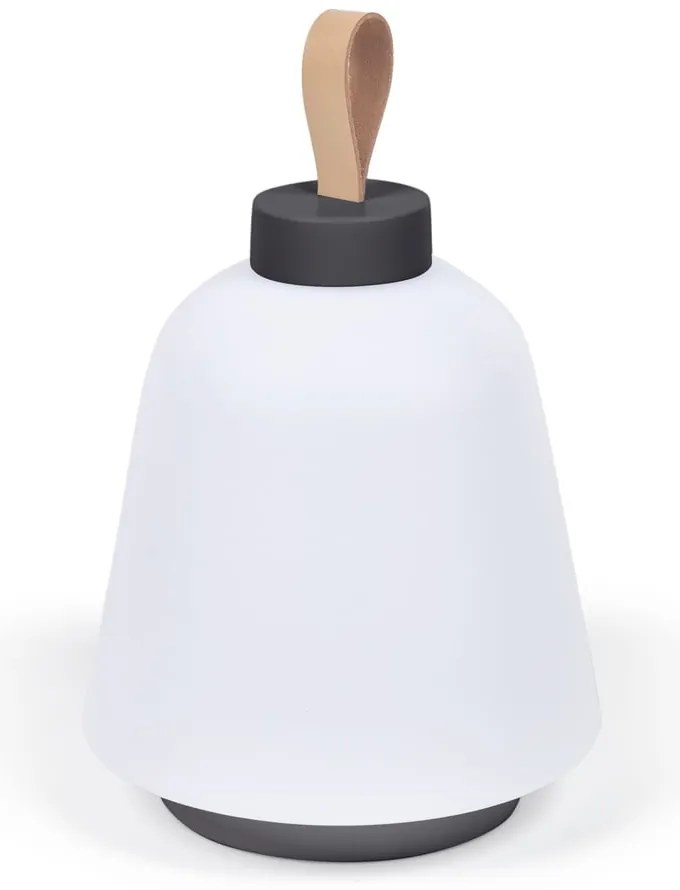 Biała plastikowa lampa stołowa LED ze ściemniaczem (wysokość 24 cm) Udiya – Kave Home