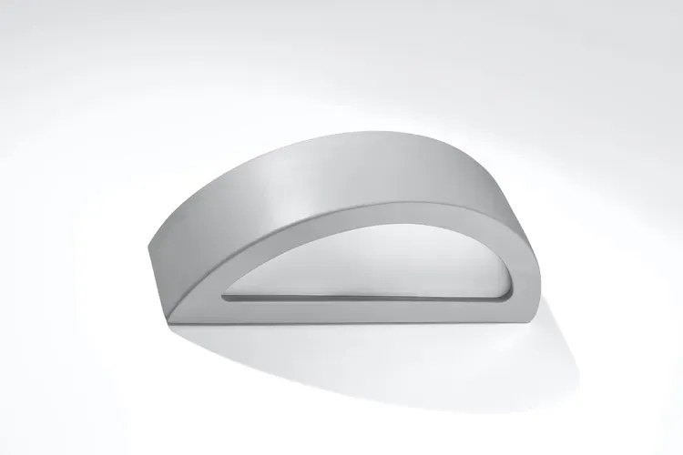 Szary ceramiczny kinkiet półokrągły - 4X EX715 W4-G40
