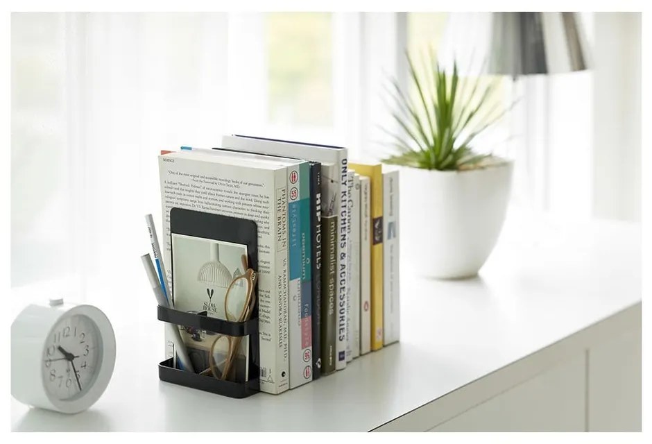 Czarna podpórka do książek YAMAZAKI Tower