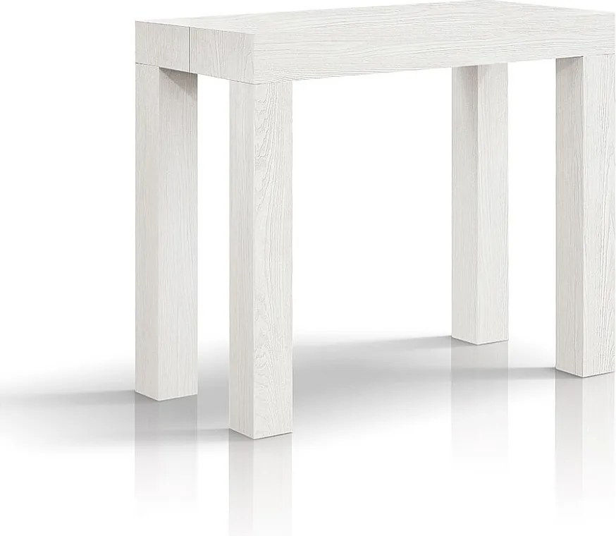 Wysuwana konsola z efektem białego jesionu 90×45 cm - 90×300 - VIAREGGIO