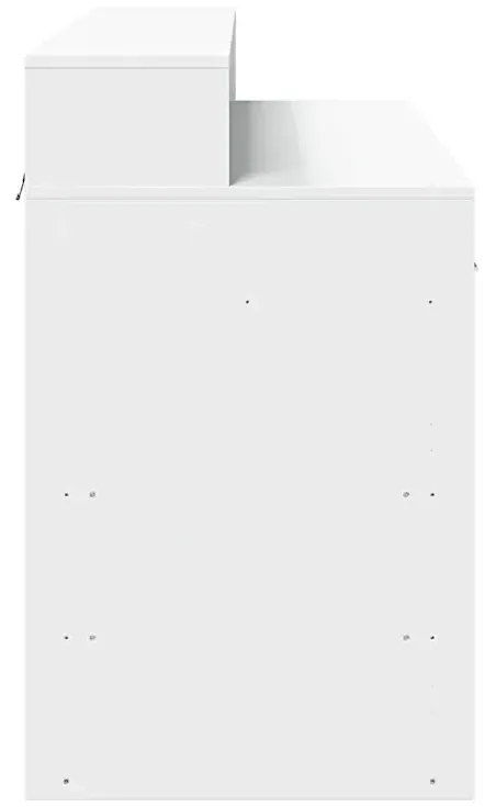 Biurko podświetlane 120 cm biały - Duna