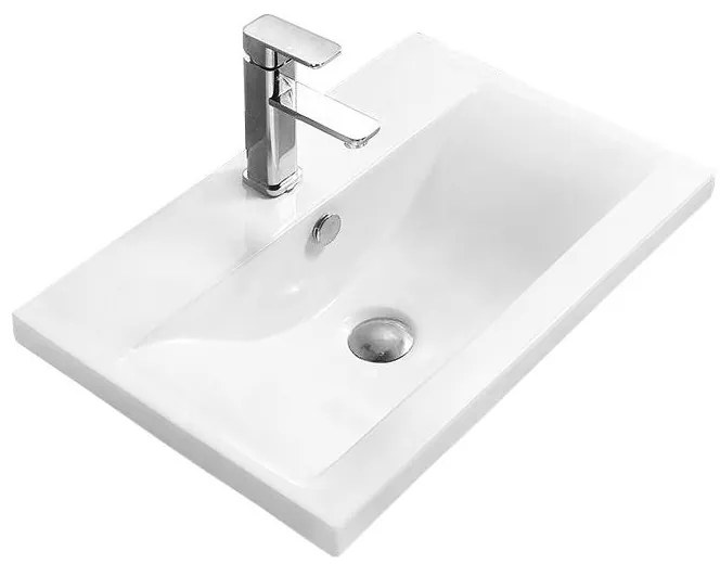 Mexen Emma umywalka wpuszczana w blat 61 x 39 cm, biała 25056100