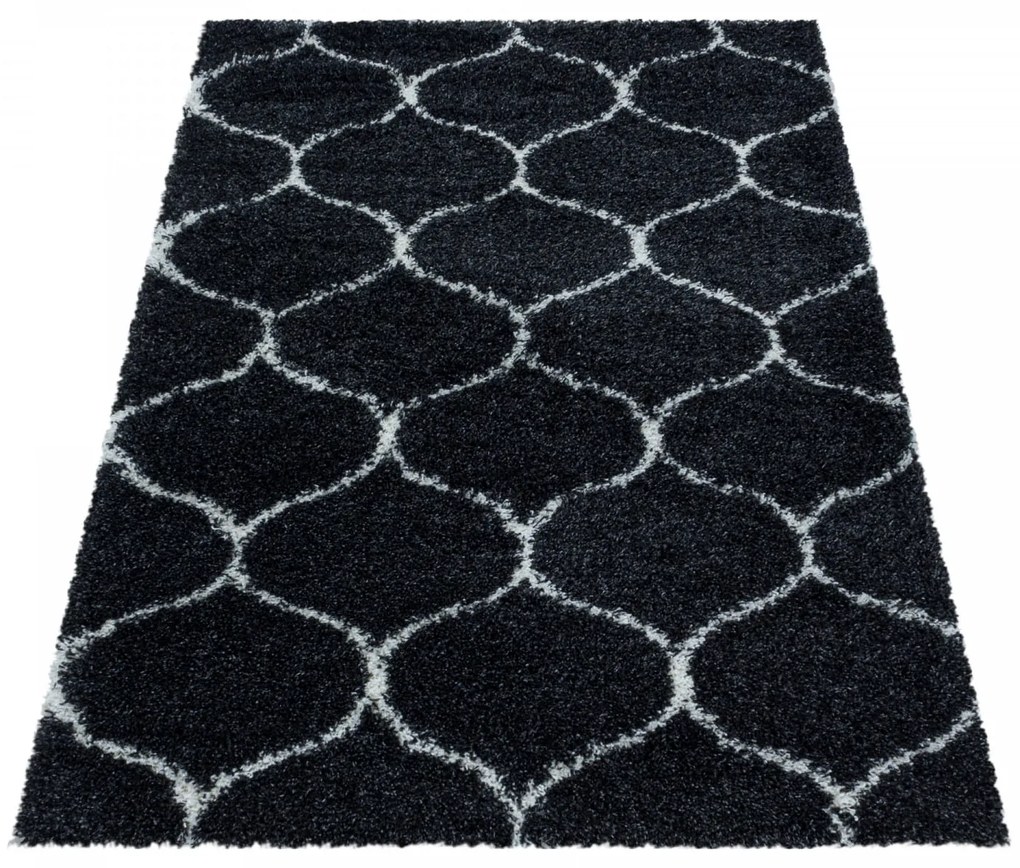 Dywan shaggy Salsa koniczyna antracyt 200 cm x 290 cm