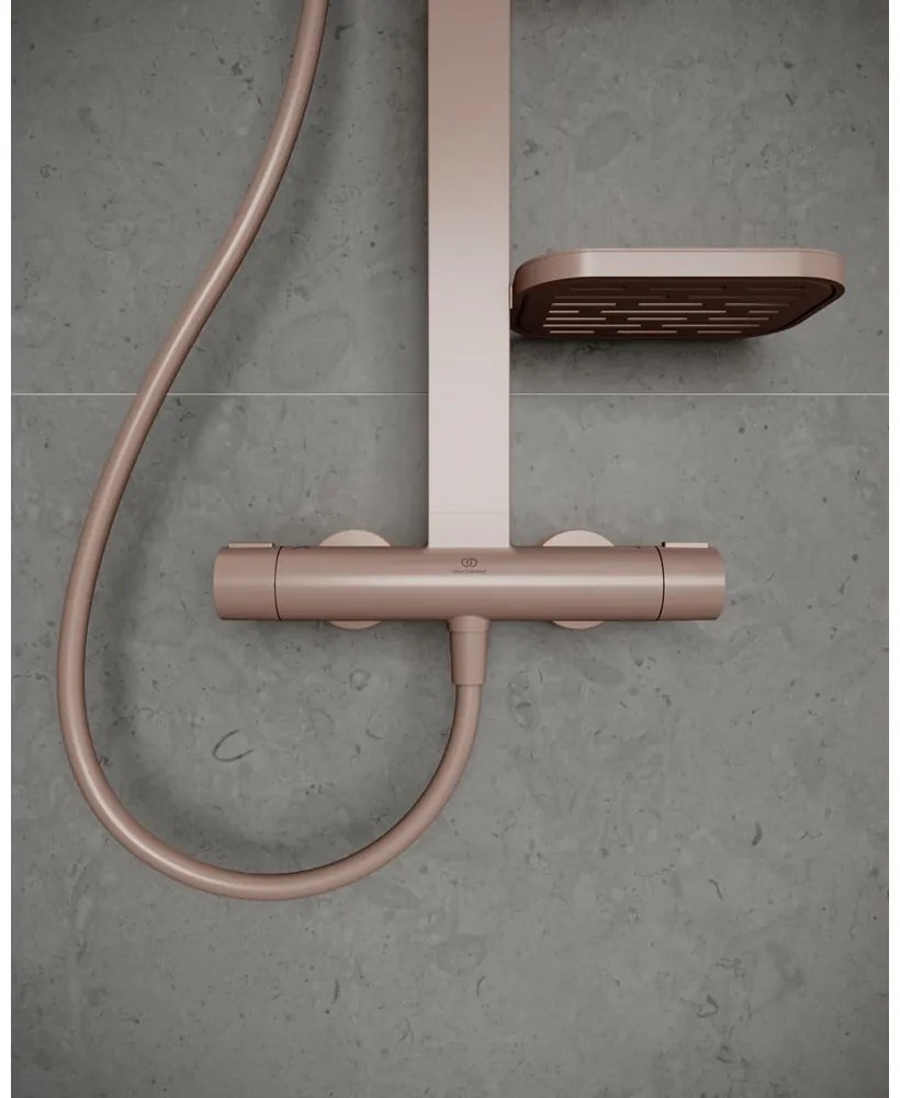 Jasnoróżowy metalowy zestaw prysznicowy 111 cm ALU+ – Ideal Standard