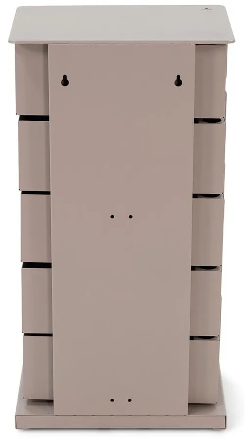 Szarobeżowa metalowa komoda 37x72,5 cm Joey – Spinder Design