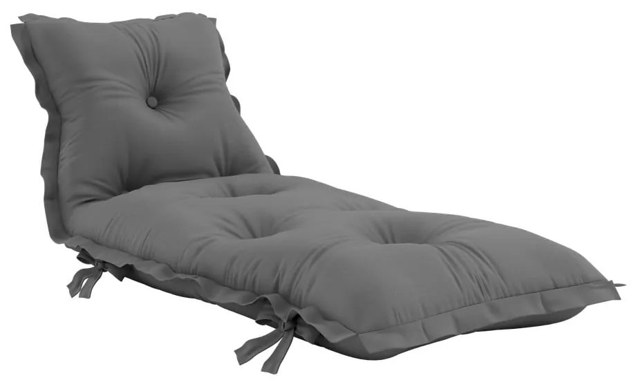 Ciemnoszary wielofunkcyjny futon odpowiedni na zewnątrz Karup Design OUT™ Sit&amp;Sleep Dark Grey