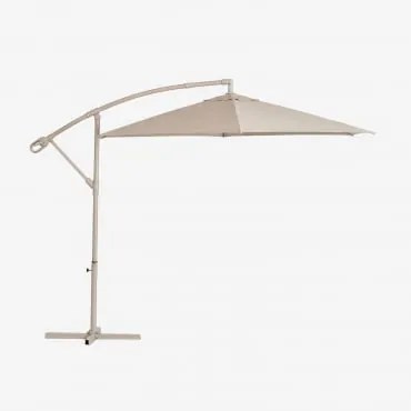 Parasol Ø295 Cm Z Tkaniny I Aluminium Salina Kremowa Tapioca - Sklum