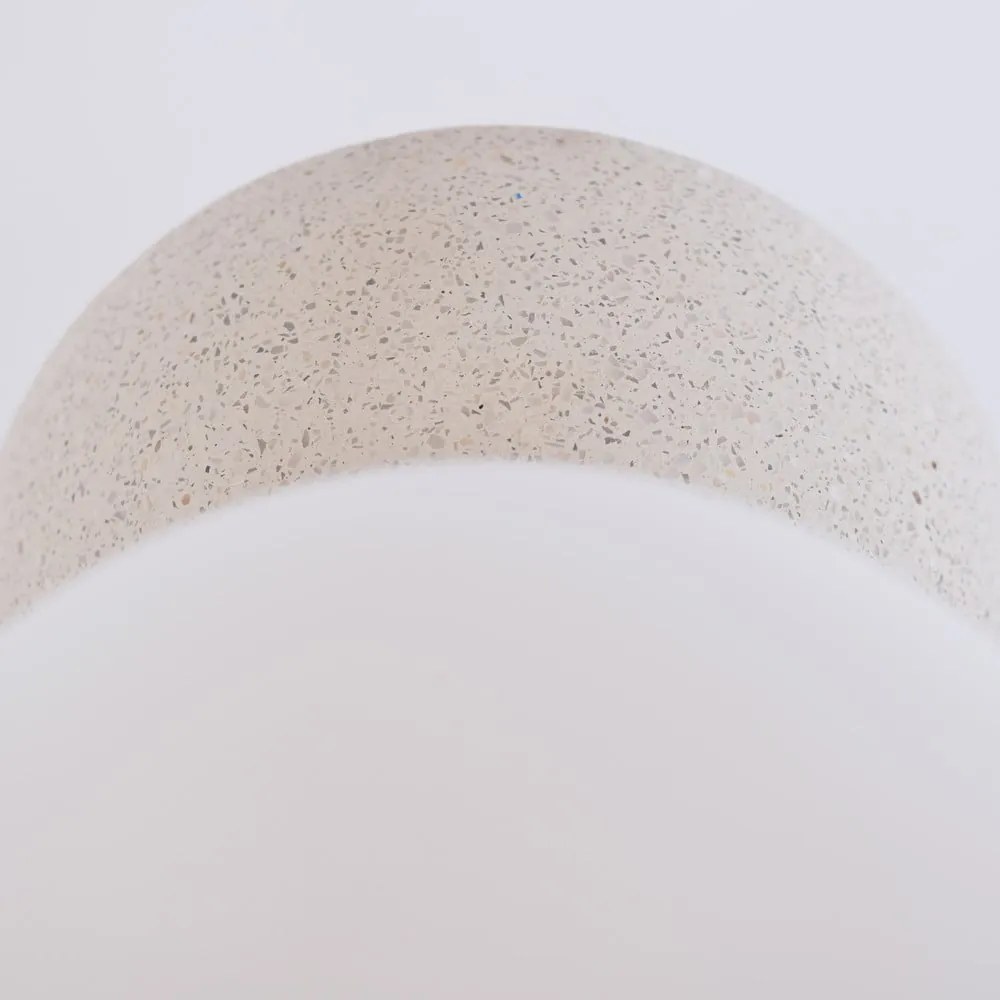 Szary kinkiet SULION Creta, wys. 10 cm