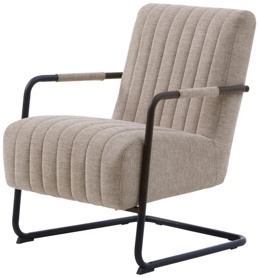Beżowy fotel Trout – Unique Furniture
