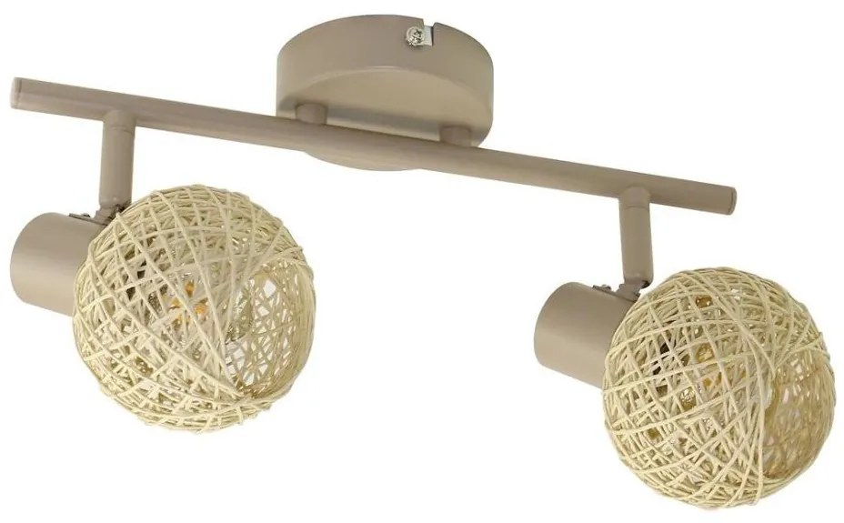 Oprawa punktowa DEX 2xE14/10W/230V beżowa/kremowa