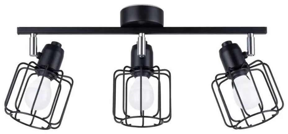 Sollux SL.1116 - Lampa punktowa BELUCI 3xE14/40W/230V czarna