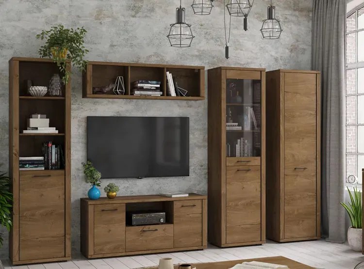 Klasyczny komplet mebli do salonu dąb lefkas - Aiken 13X