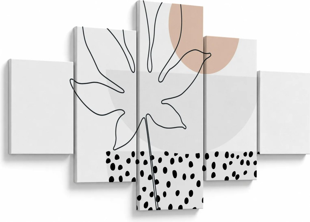 Obraz - Line art flowers N⁰3 (125x70 cm)