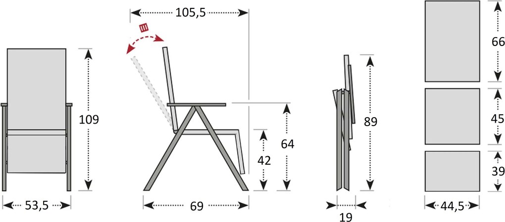 Doppler BERGAMO ACTIVE szara, 4+1