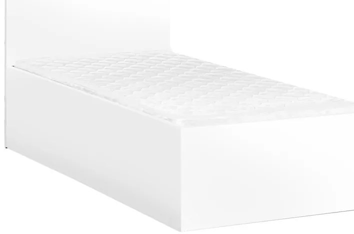 Łóżko SOFIA 90 x 200 cm, biała Stelaż: Ze stelażem listwowym rolowanym, Materac: Materac Deluxe 10 cm