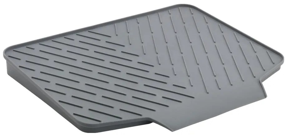 Szara plastikowa podkładka do naczyń 40x33 cm Gravity – Metaltex