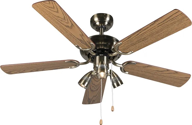 Wentylator sufitowy brązowy - Mistral 42