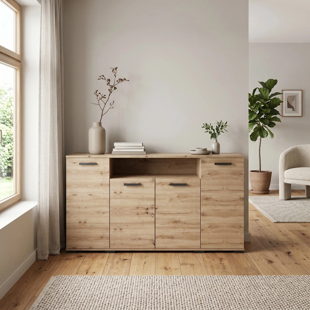Komoda ALBANO 160 cm do Salonu Sypialni Dąb artisan