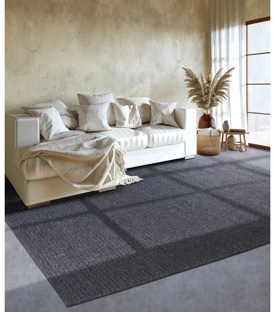 Ciemnoszary wełniany dywan tkany ręcznie 160x230 cm Francois – Villeroy&amp;Boch