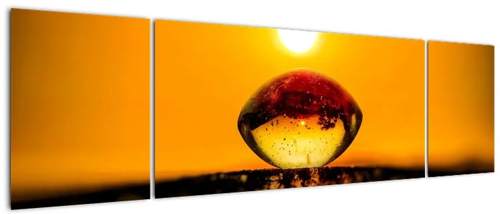 Obraz szklanej kropli (170x50 cm)