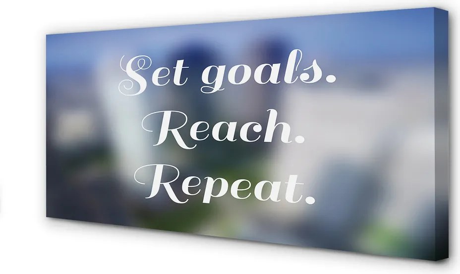 Obraz canvas na ścianę Elegancki Biały Napis