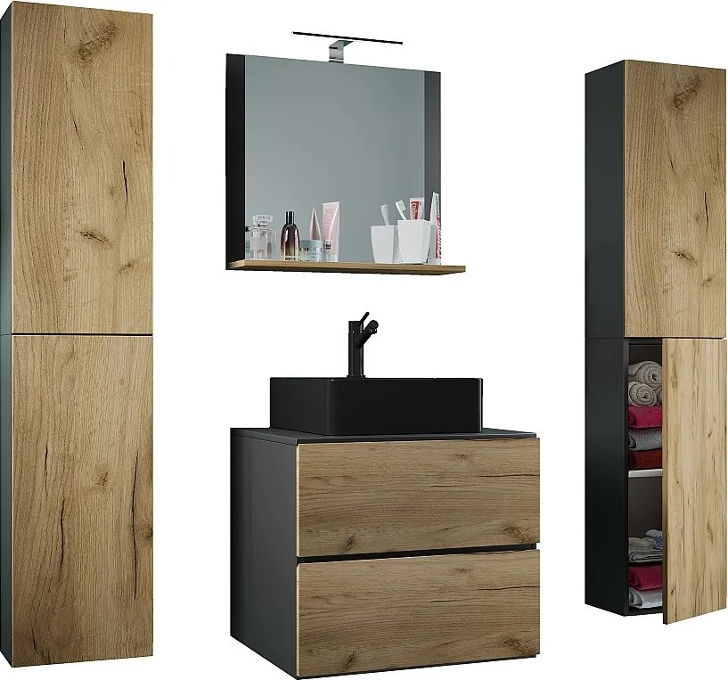 5-częściowa umywalka łazienkowa 60 cmLendas XL