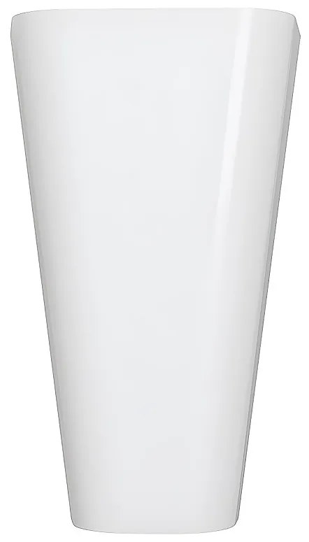 Prostokątna umywalka na nóżce z solid surface - Biała - TILICHO