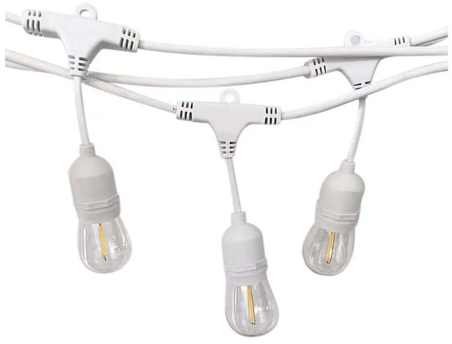 Łańcuch świetlny STRING 15xE27/40W/230V 15m IP65 do użytku zewnętrznego