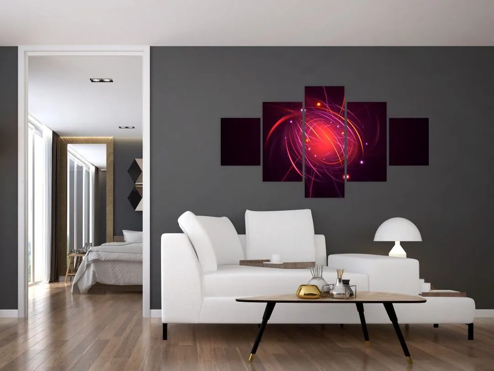 Współczesny obraz abstrakcji (125x70 cm)