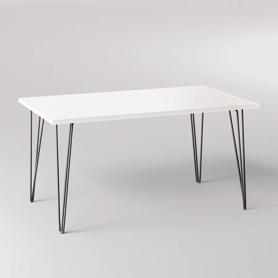 Stół FISK 138 x 80 cm do kuchni, salonu, jadalni Biały