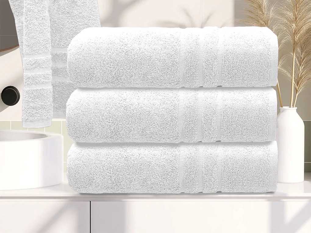 Ręcznik kąpielowy Comfort 70 x 140 cm biały, 100% bawełna