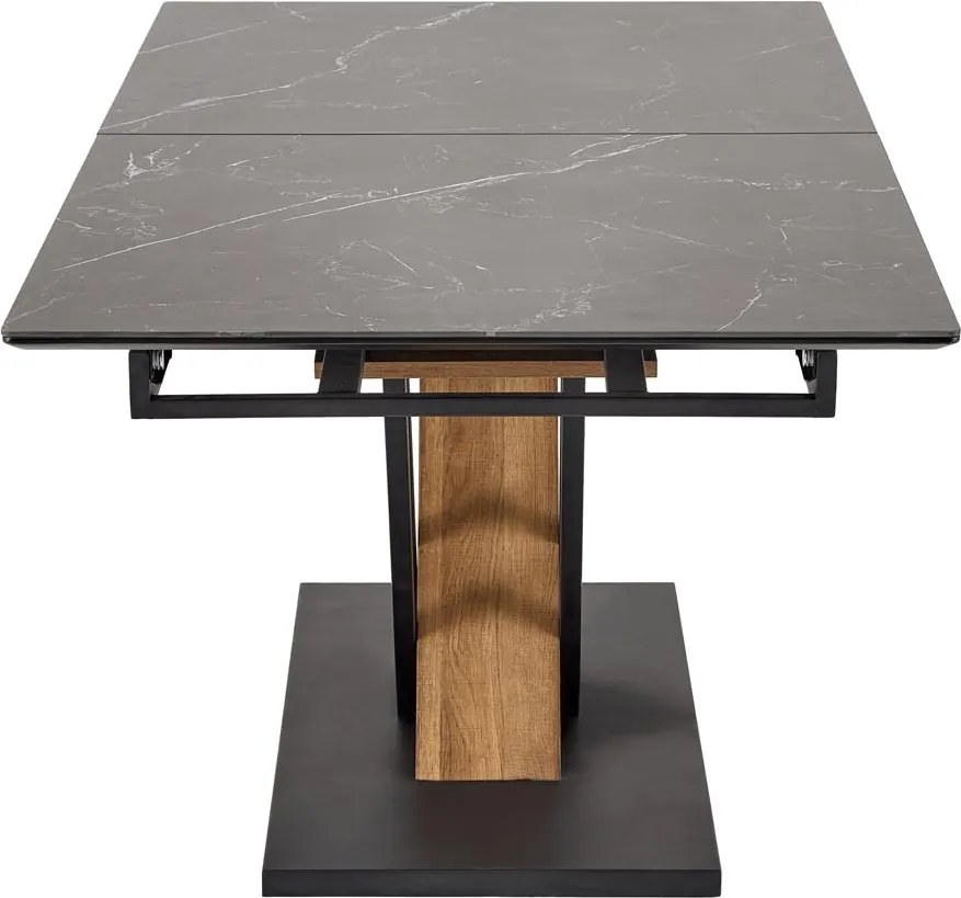 Stół z blatem ze spieku na jednej nodze Volant 160 Halmar