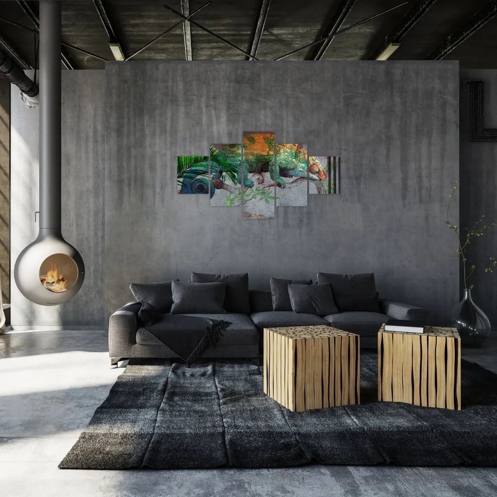 Obraz - Kameleon (125x70 cm)