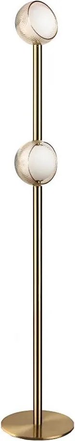 Ideal Lux - Lampa stojąca LED BLOOM 2xLED/5,5W/230V CRI 90 złota/dymny beż