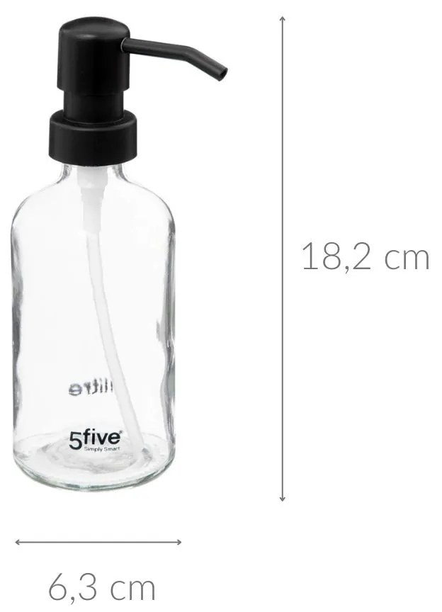 Dozownik na mydło w płynie, szkło, 250 ml