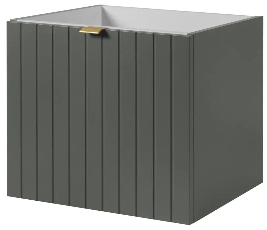 Szafka pod umywalkę HARMO 50 cm szaro-zielony półmat KROFAM