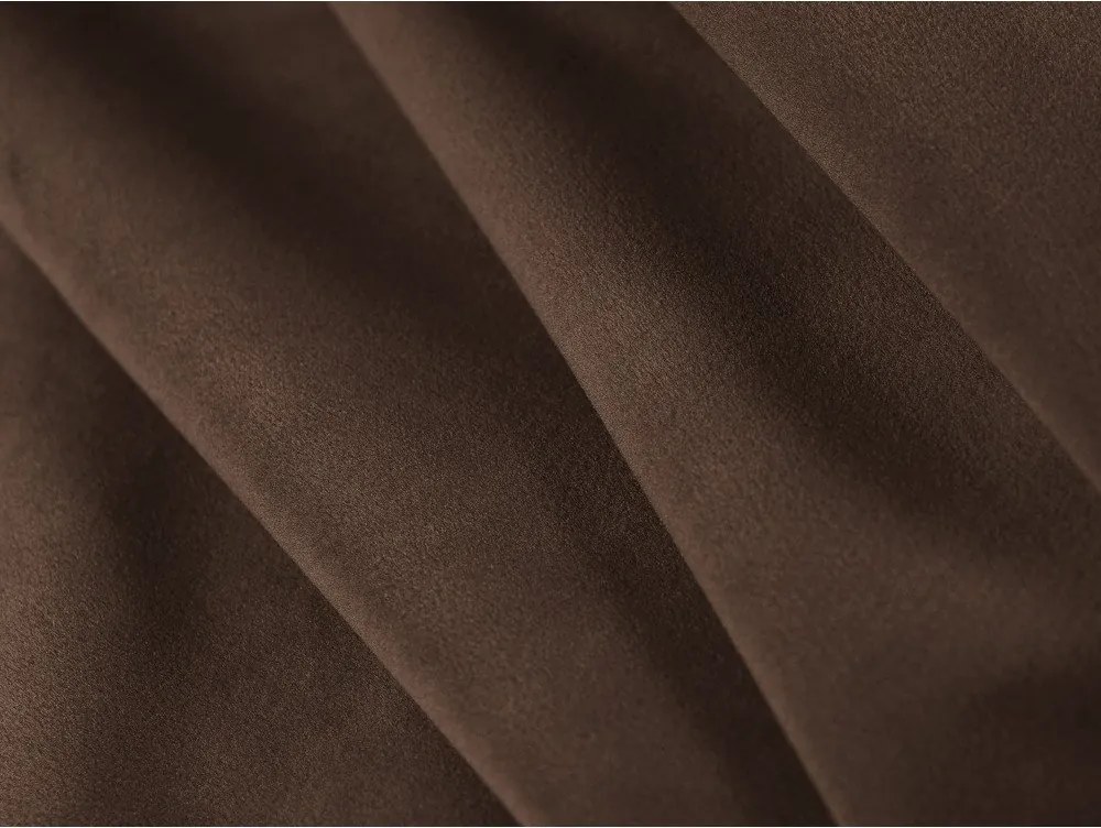 Brązowe tapicerowane łóżko dwuosobowe ze schowkiem i stelażem 180x200 cm Mount – Micadoni